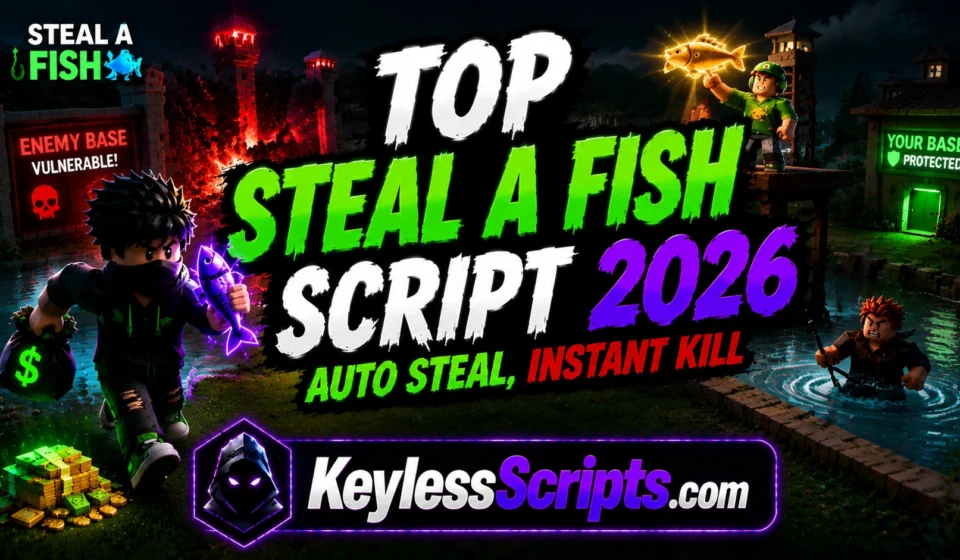 Top Steal A Fish Script 2026, Auto Steal, Instant Kill