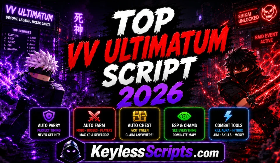 Top VV Ultimatum Script 2026, Auto Parry, Auto Farm