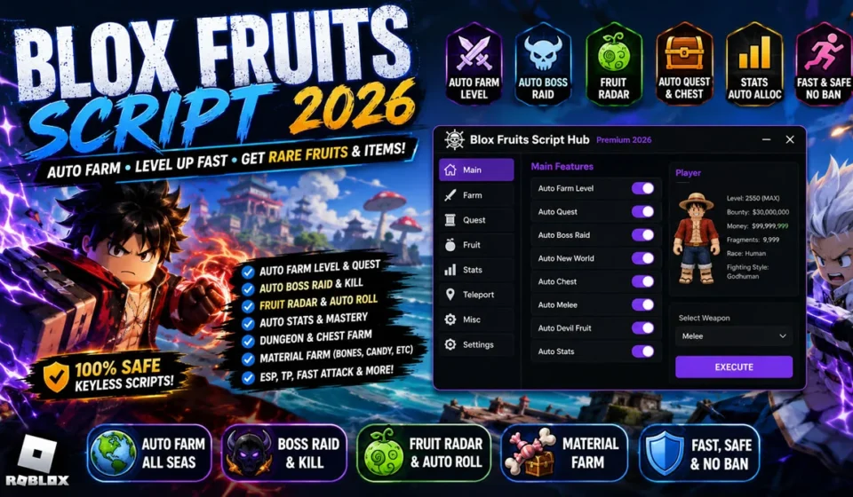 Best Blox Fruits Script 2026 Mobile and PC Executor GUIs