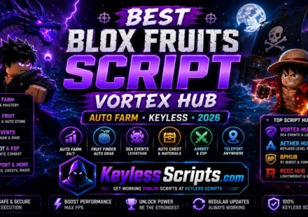 Best Blox Fruits Script Vortex Hub Auto Farm Keyless 2026