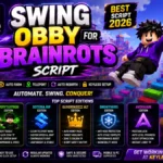 best swing obby for brainrots script 2026 auto farm keyless setup