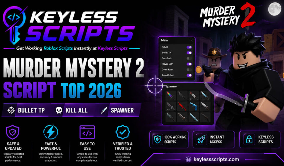Murder Mystery 2 Script Top 2026 Bullet TP, Kill All, Spawner