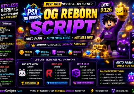 OG Reborn Script Top Auto Farm, Keyless Project Meow 2026