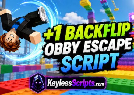 Top +1 Backflip Obby Escape Script 2026, Auto Win, Keyless