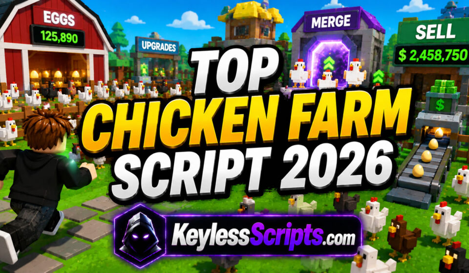Top Chicken Farm Script 2026, Auto Merge, Auto Collect
