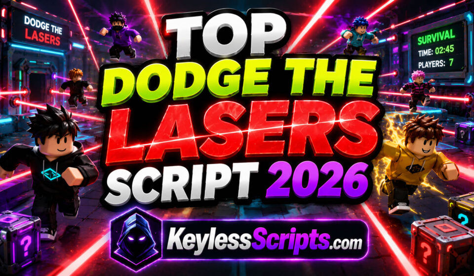 Top Dodge the Lasers Script 2026, Auto Farm, Godmode Setup
