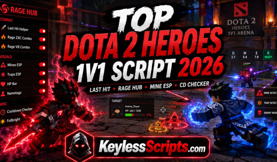 Top Dota 2 Heroes 1v1 Script 2026, Last Hit, Rage Hub