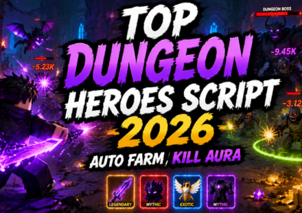 Top Dungeon Heroes Script 2026, AcidHub, Pet Attack