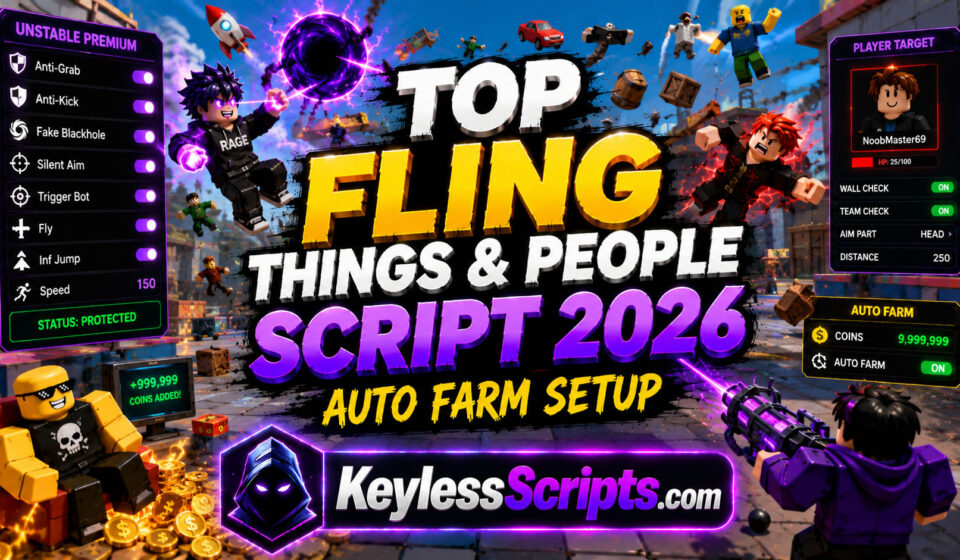 Top Fling Things and People Script 2026, Auto Farm Setup