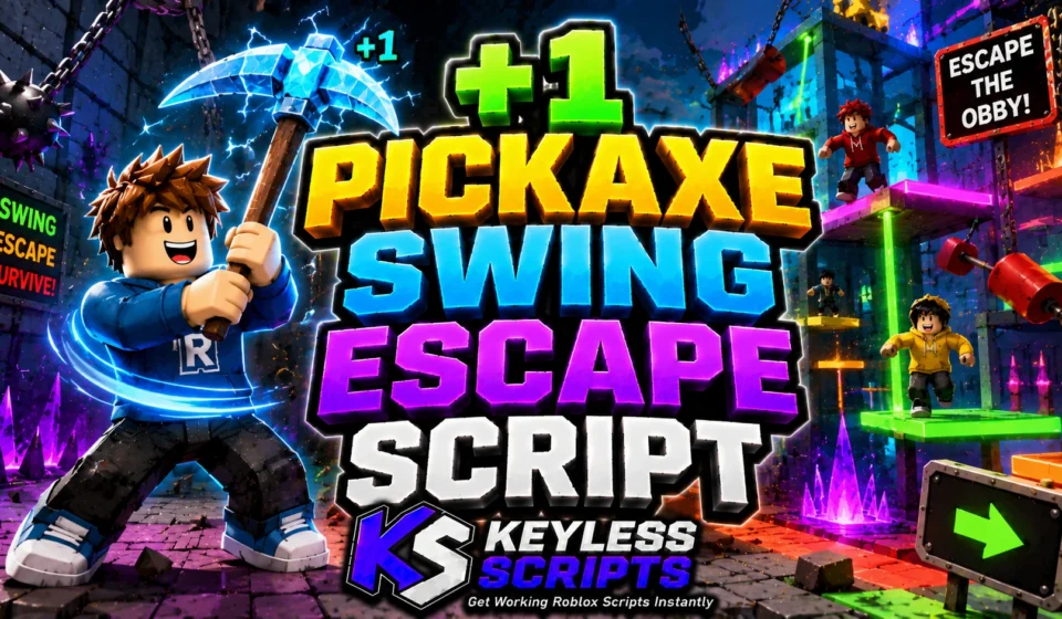 Top 5 +1 Pickaxe Swing Escape Script for Auto Farm