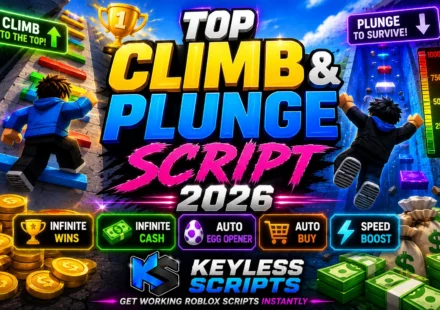 Top Climb and Plunge Script 2026, Inf Wins, Keyless Cash