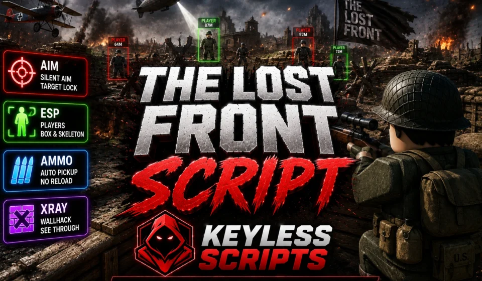 Top The Lost Front Script, Aim, ESP, Ammo, Xray