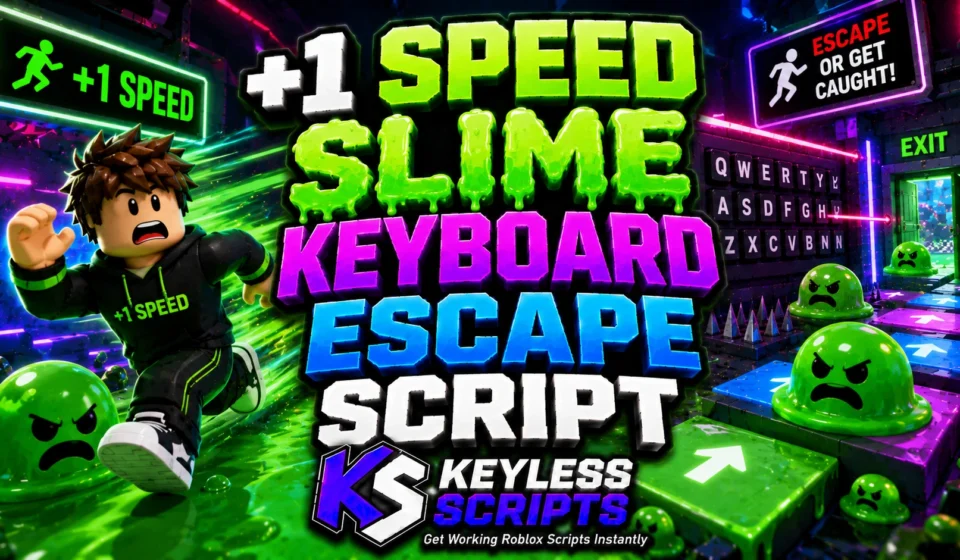 Working 5 +1 Speed Slime Keyboard Escape Script for Wins