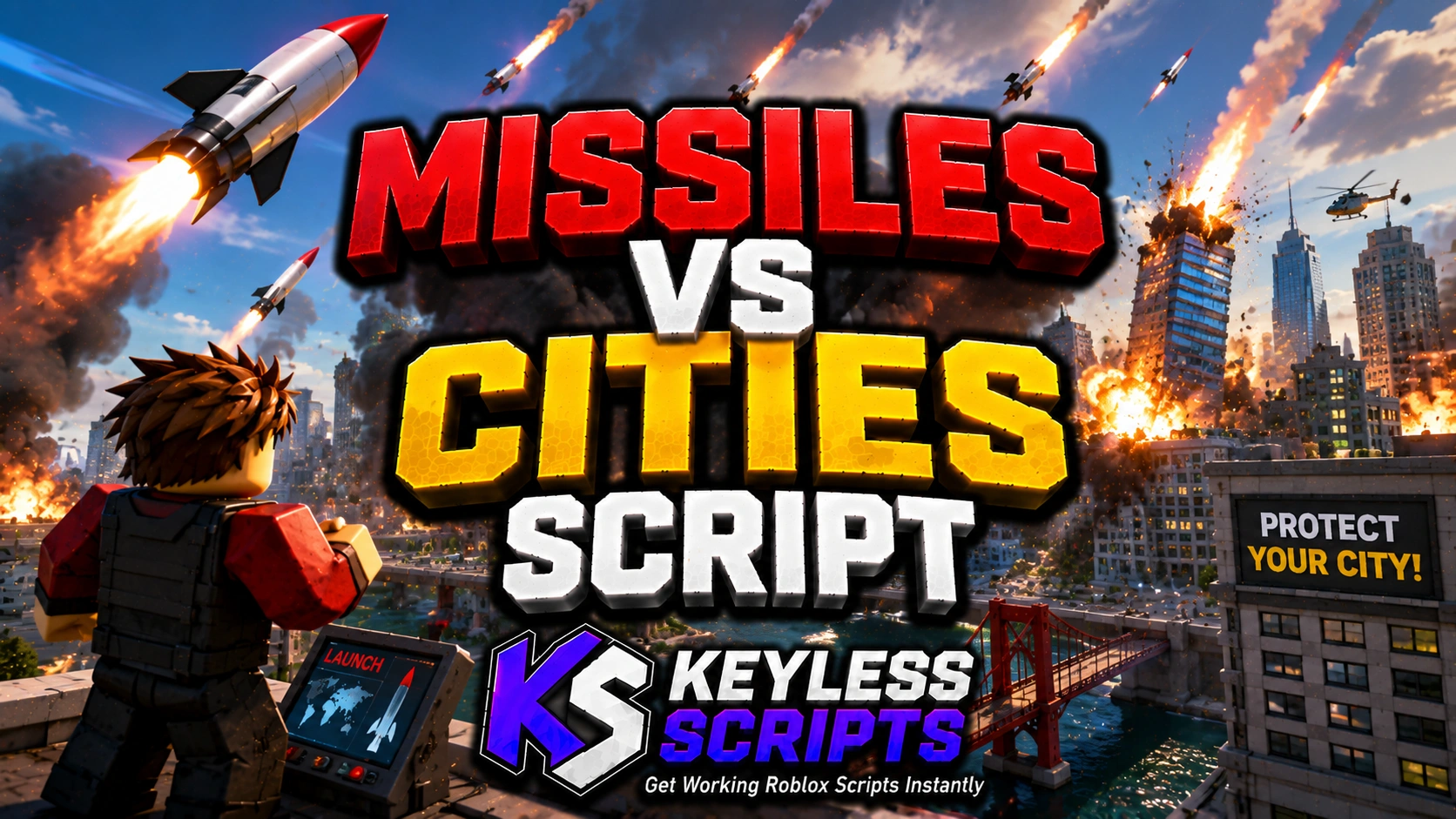 Working 5 Missiles vs Cities Script Auto Attack