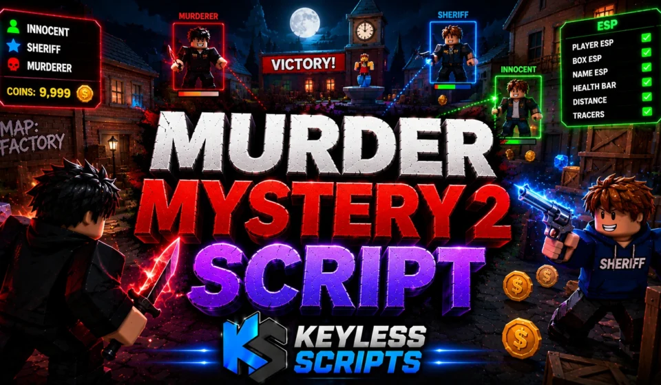 Murder Mystery 2 Script, Top Elite Aimbot, ESP, Keyless 2026