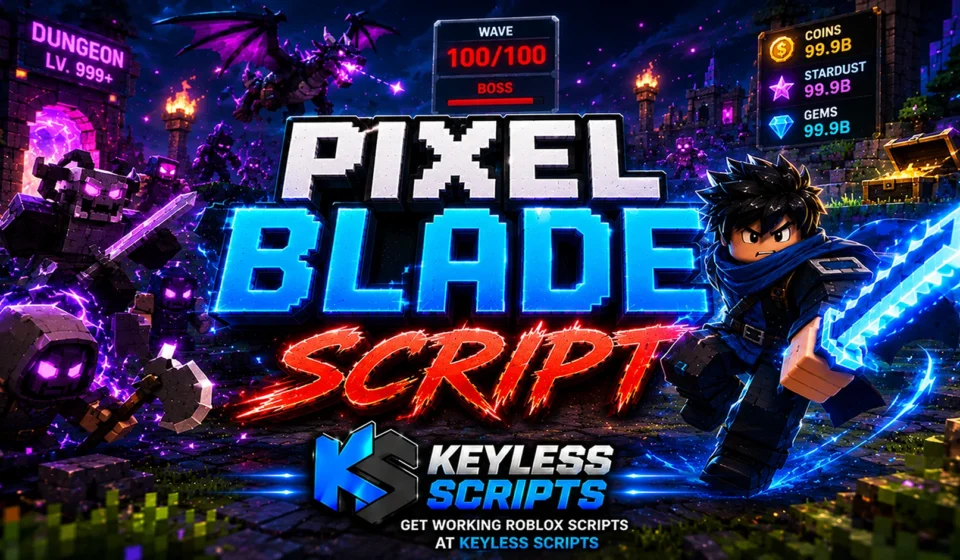 Top Pixel Blade Script, Attack, Fish, Upgrade, Block