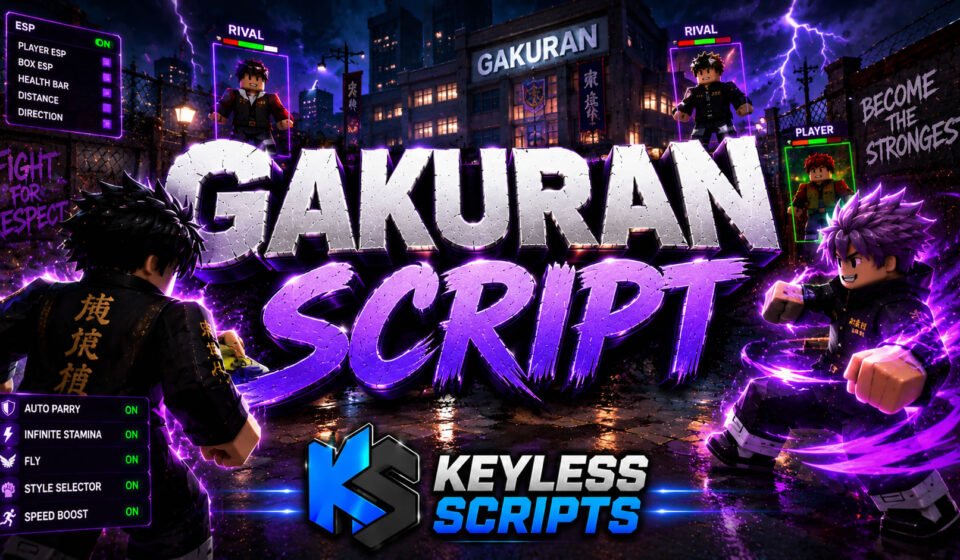 Top Gakuran Script, Parry, Style, ESP, Fly