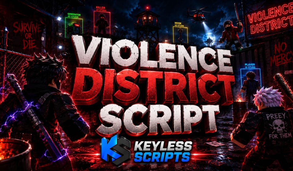Top Violence District Script, ESP, Farm, Repair, Kill