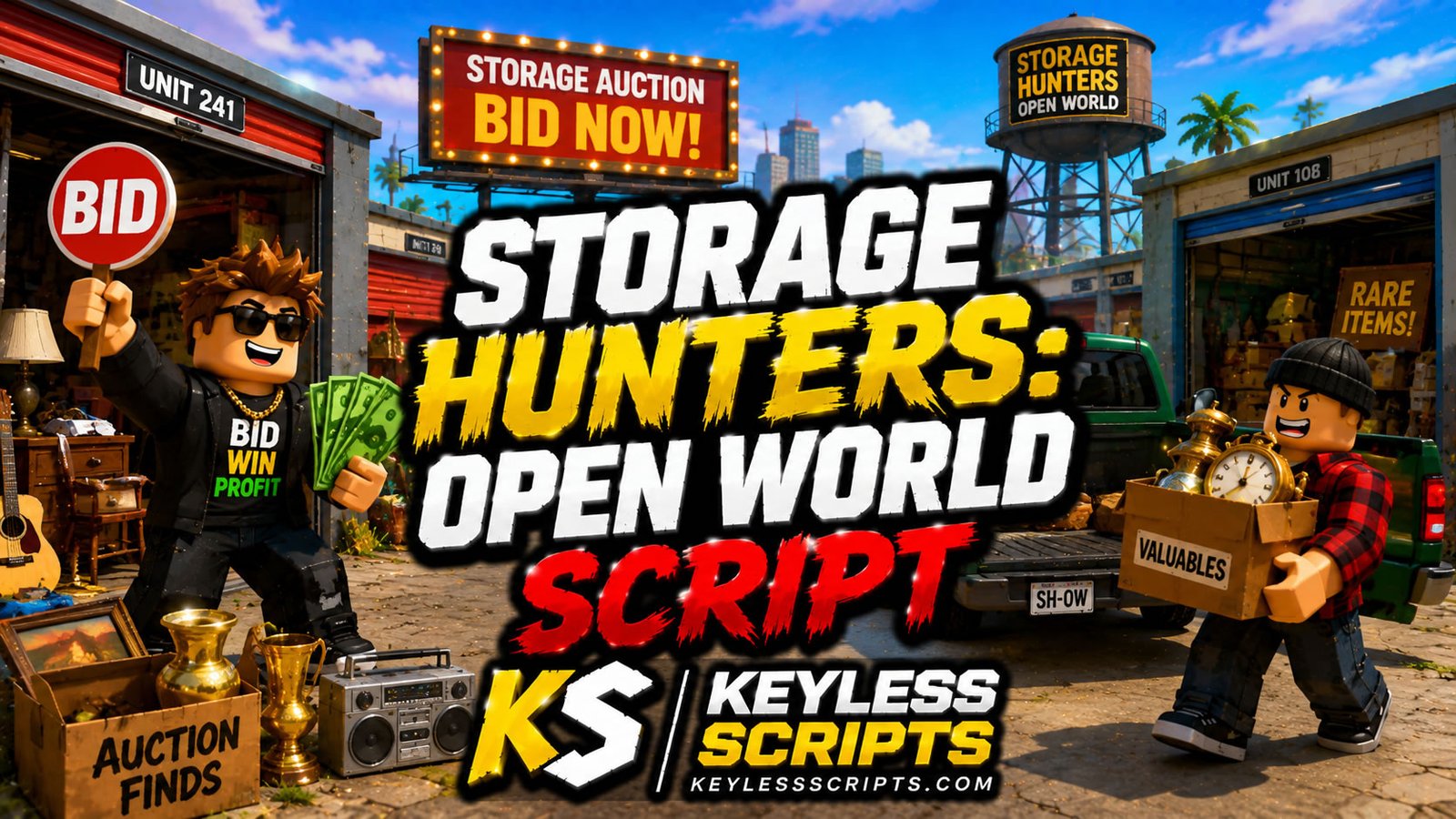 Storage Hunters: Open World Script Top Garage Farming Tools